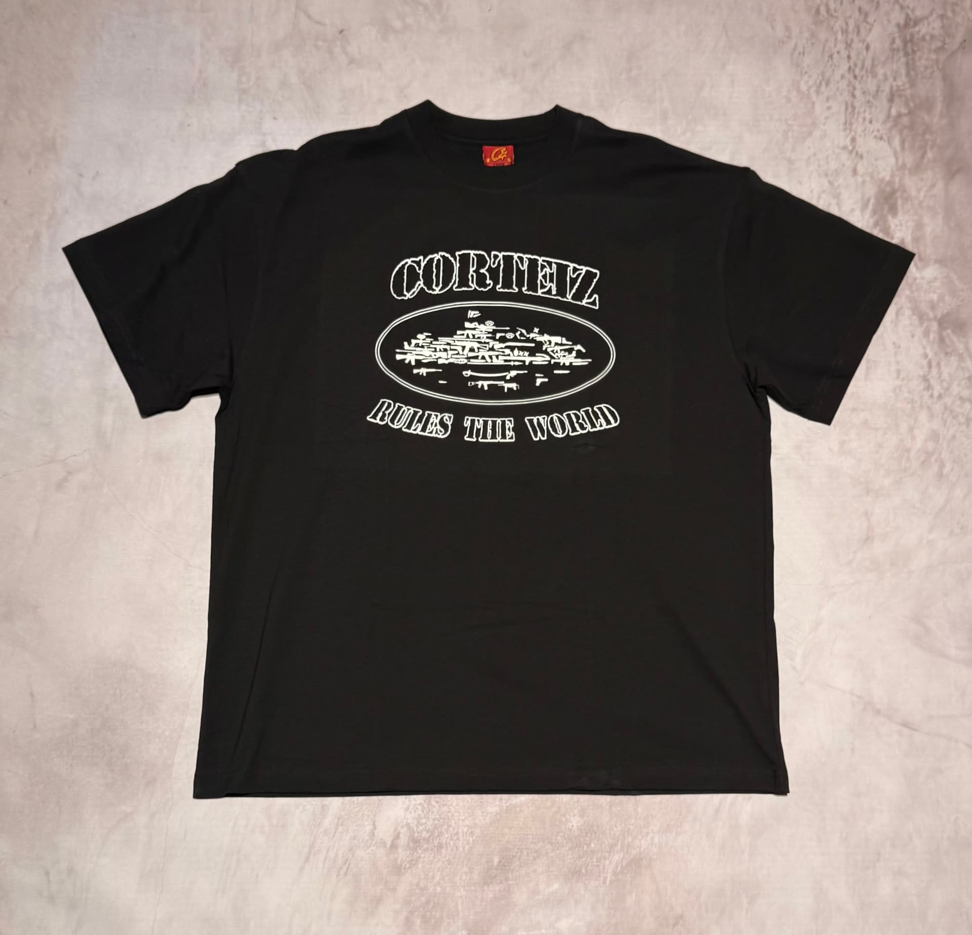 Corteiz “Rules the World” Black Tee