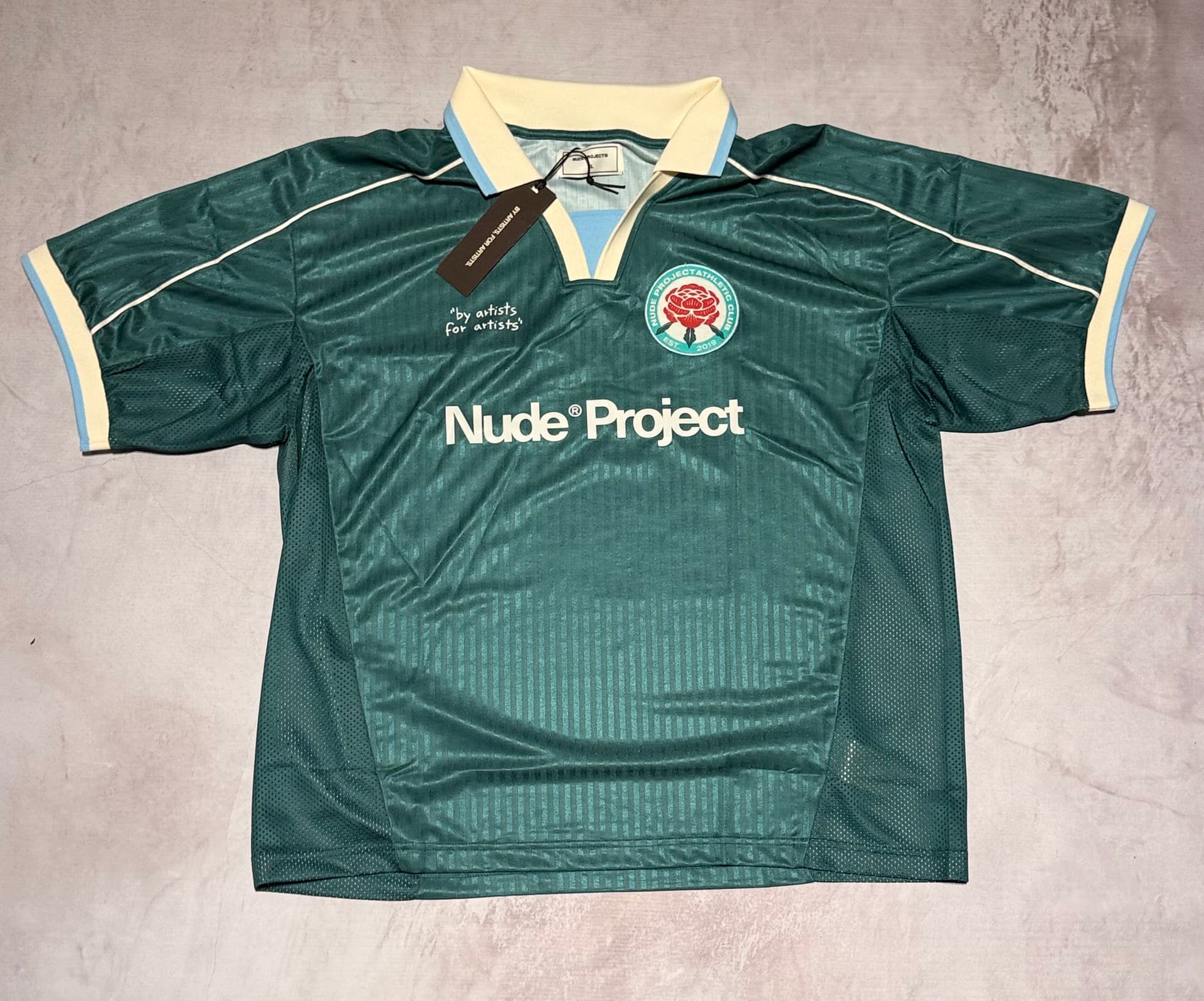 Nude Project "Basic Football Tee Green"