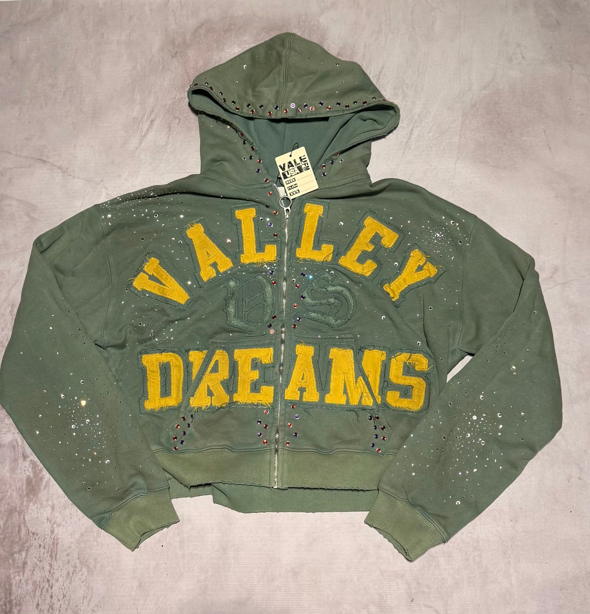 Vale Forever "Bank Zip Hoodie" Green