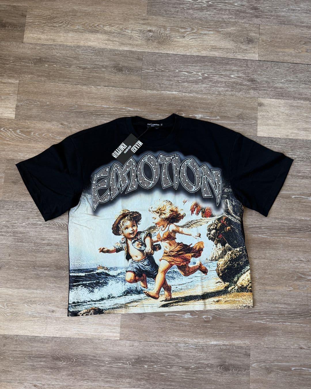 Mixed Emotion Black “Seaside” Tee