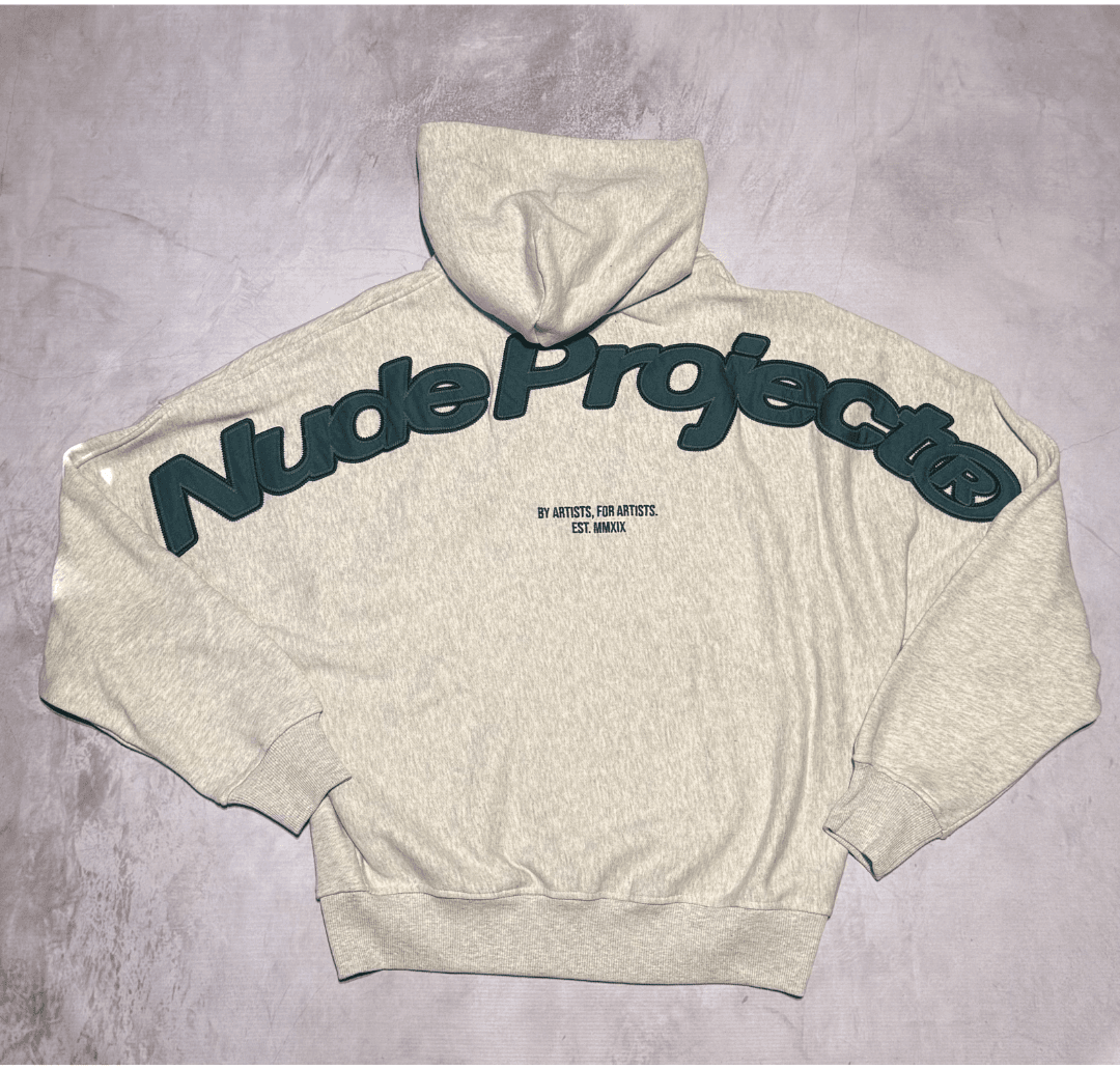 Nude Project "Zip Up Hoodie" Grey