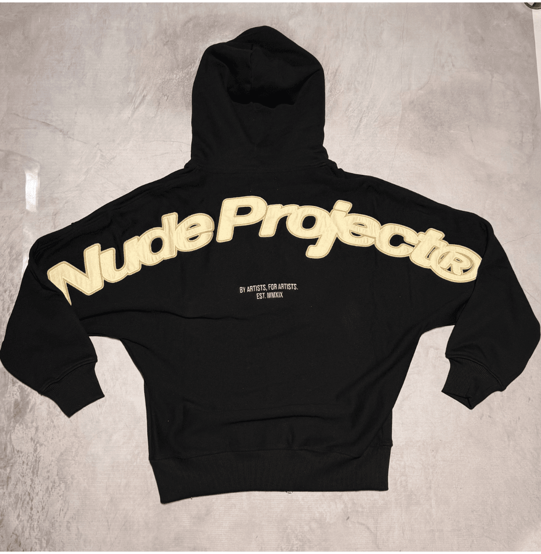 Nude Project "Zip Up Hoodie" Black