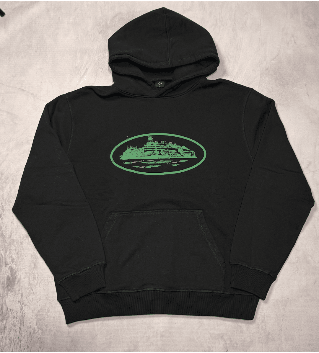 Corteiz "Alcatraz Green Logo" Hoodie