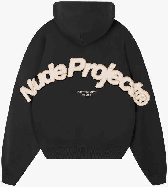Nude Project "Zip Up Hoodie" Black