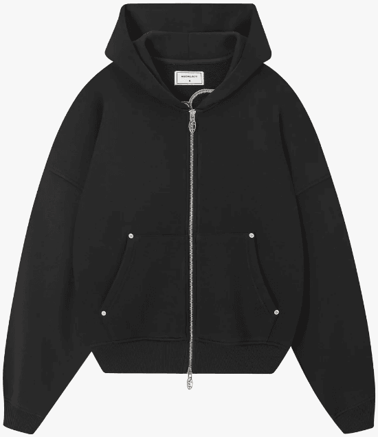 Nude Project "Zip Up Hoodie" Black