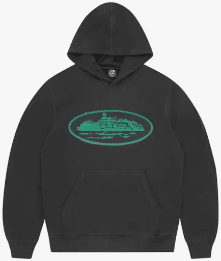 Corteiz "Alcatraz Green Logo" Hoodie