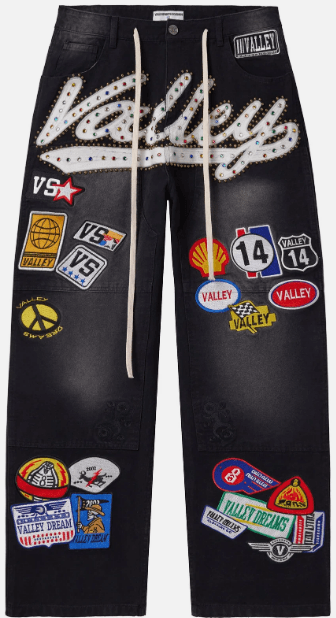 Vale For Ever (Valley) "Black Carpenter Pant"