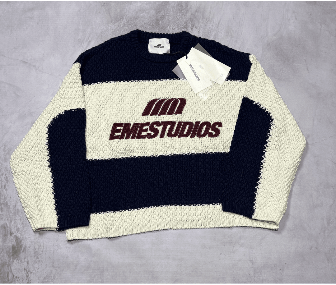 EmeStudios "Layr Navy Knit Sweater"