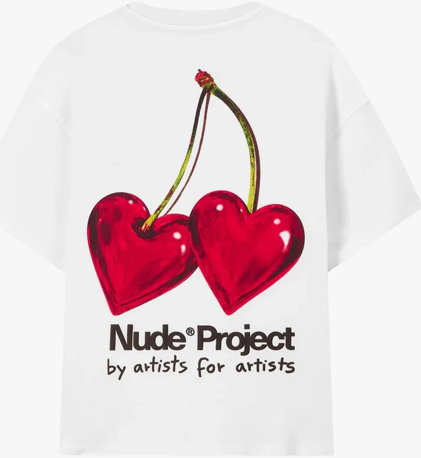 Nude Project "Juicy Cherry Tee White"