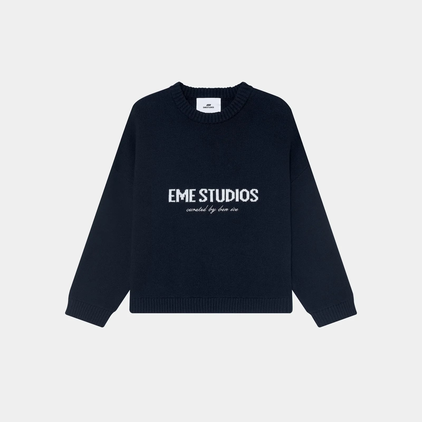 EmeStudios "Master Navy Knit Sweater"