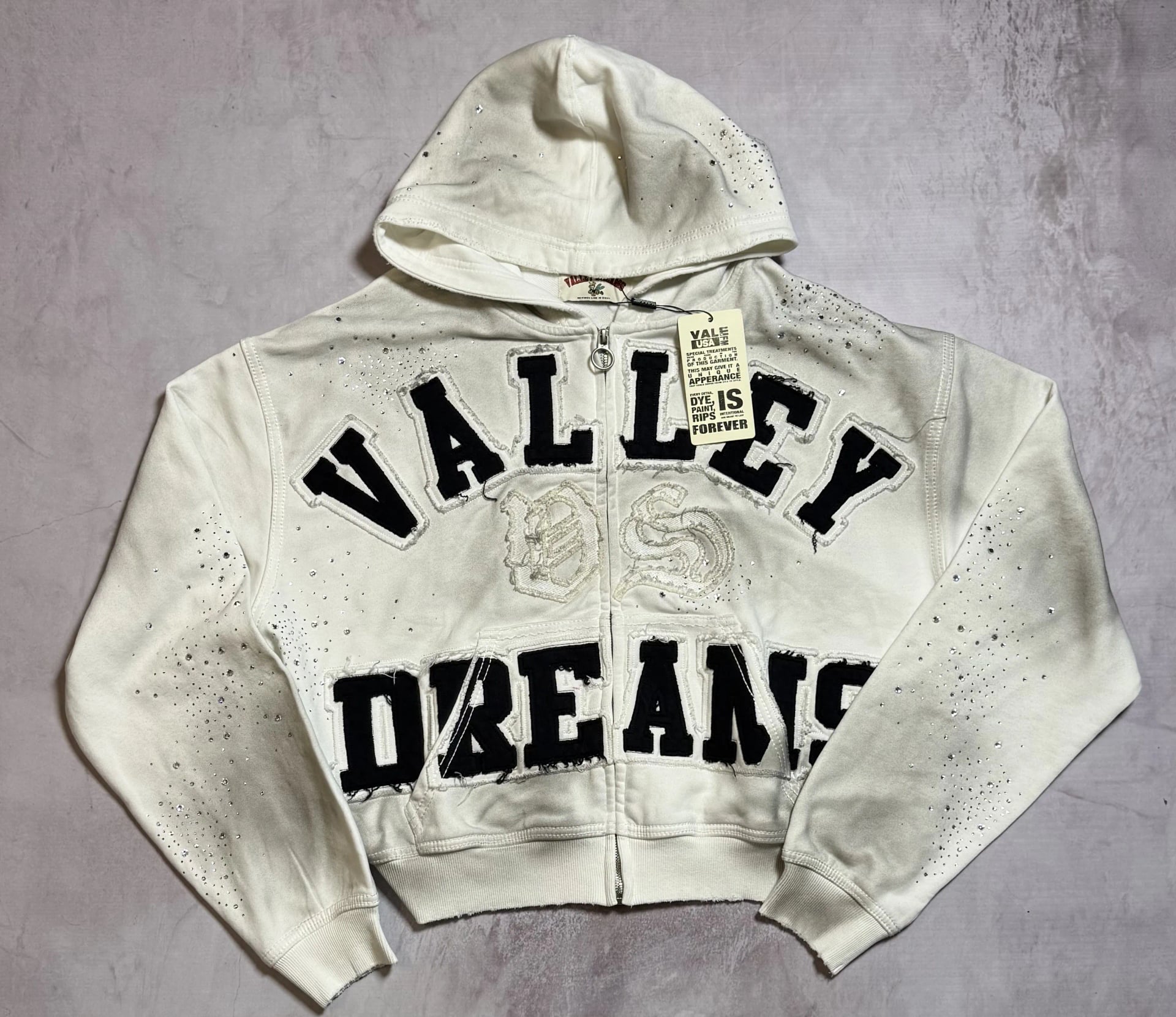 Vale Forever (Valley) "Classico Zip Up Sweatshirt White"